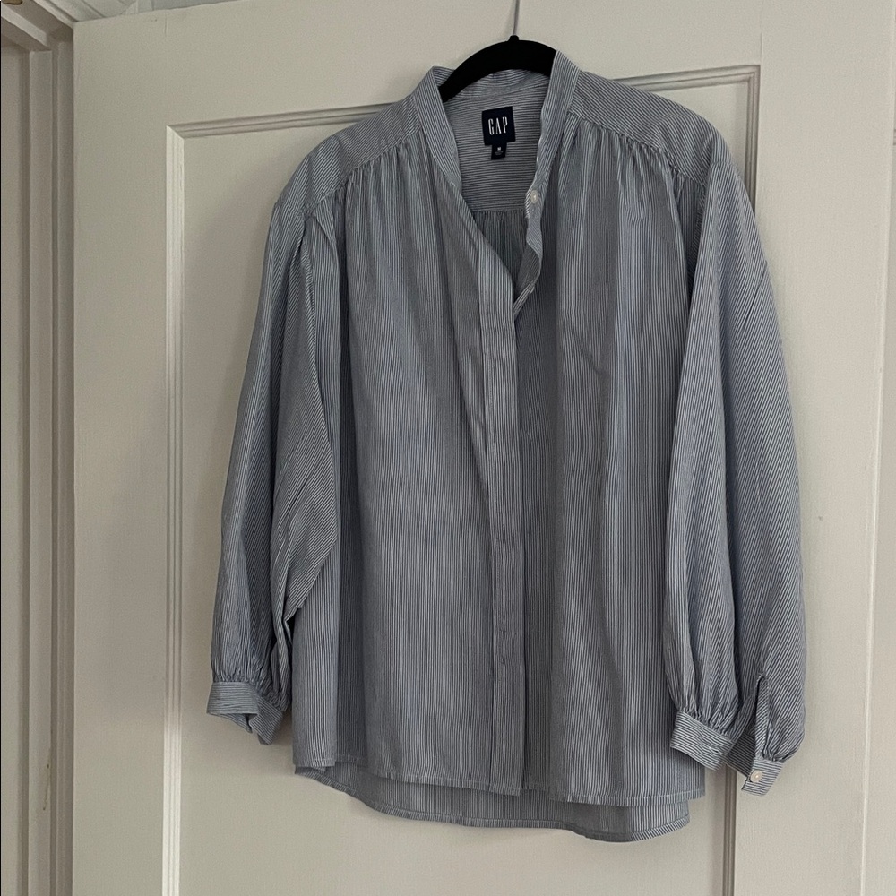 GAP Light Blue Pinstripe Shirt